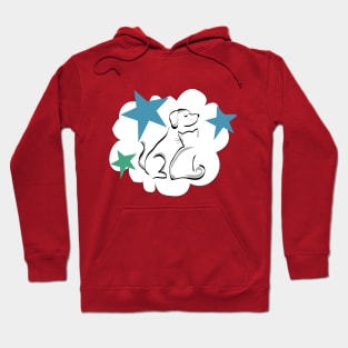 Cat and dog love Hoodie